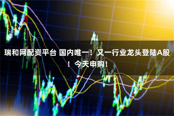 瑞和网配资平台 国内唯一！又一行业龙头登陆A股！今天申购！