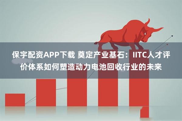 保宇配资APP下载 奠定产业基石：IITC人才评价体系如何塑造动力电池回收行业的未来